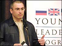 آقای خودورکووسکی گفت همت خود را صرف کارهای خيريه خواهد کرد