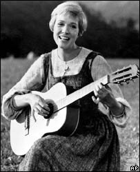 Julie Andrews, a estrela do filme de 1965