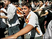 Partidários do presidenet Hosni Mubarak