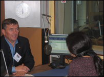 Valeriu Pleşca în studioul BBC