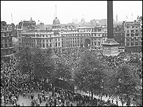 VE Day 1945, Trafalgar Square