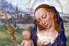 Image: St Bernard's Vision of the Virgin and Child. Photo courtesy of the J. Paul Getty Museum (detail)