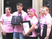 Herceptin campaigners in London