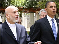  کرزئی اور اوبامہ