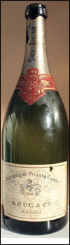 The Beatle's bottle of Champagne. 