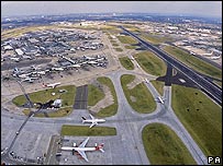 Pamje ajrore e aeroportit Heathrow