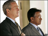 پرويز مشرف و جورج بوش