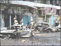 Bagdá após atentados em 6 de setembro de 2001