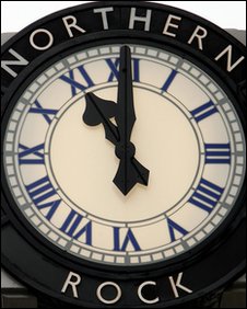 Northern Rock clock