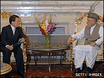 دیدار نماینده رئیس جمهور کره جنوبی با حامد کرزی