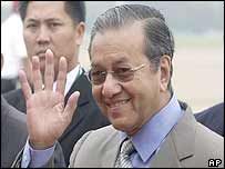 ملیشیا کے وزیراعظم مہاتر محمد 