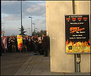 Protests outside Milton Keynes Theatre