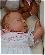 A one-off doll sculpted from clay