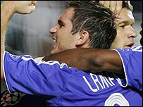 Lampard đang ăn mừng