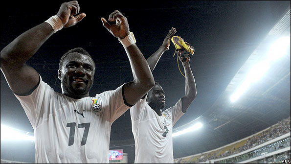 Rahim Ayew and Hans Sarpei