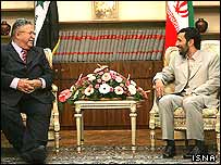 طالبانی و احمدی نژاد