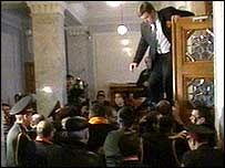 Konfrontace v ruském parlamentu