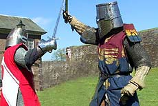 Knights fight a duel