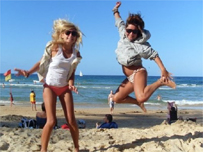On the beach