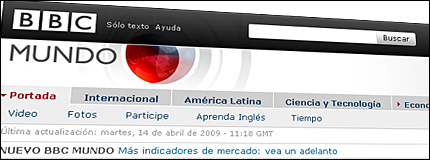 Portada de BBC Mundo