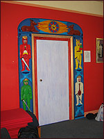 Ipswich Buddhist Centre shrine room door
