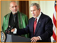 کرزی و بوش