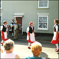 Dancing clog: Ann, Sheila and Maureen