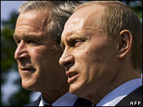 Preşedinţii Bush şi Putin