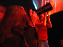 Karen McBride in action at V (&copy; Jenny Potter)