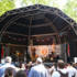 The Radio 2 stage in London's Leicester Square in all its glory