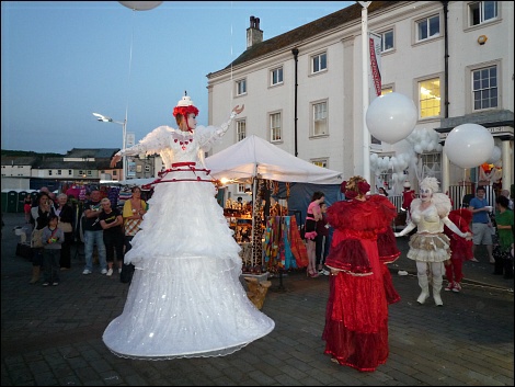 Sky High at Whitehaven Harbour, part of the Lakes Alive series of events in Cumbria. Photo Belinda Artingstoll