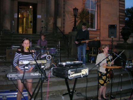 Aberfeldy on the steps outside my office 