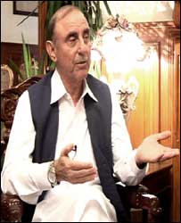 گورنر سرحد علی جان اورکزئی 