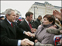 George W. Bush na Eslováquia