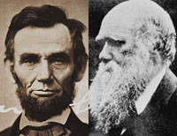 Charles Darwin and Abraham Lincoln
