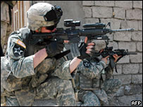 Soldados americanos em Baquba (imagem de arquivo)