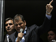Rafael Correa, presidente de Ecuador