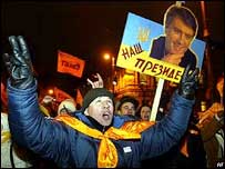 Pro-juščenkovské demonstrace