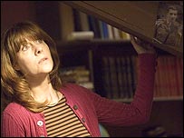 Sarah Jane looks out of her attic window
