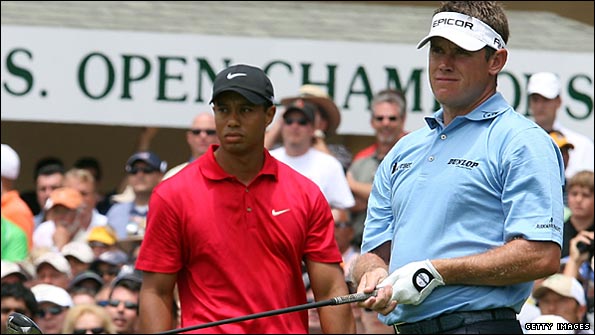 Lee Westwood is paired with Tiger Woods in the final round