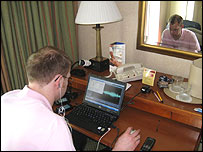 Paul Walker at work in Florida