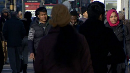 东伦敦的某些街区，白人已经成了绝对少数。