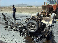 صحنه يک حمله انتحاری در کابل (عکس از آرشيو)