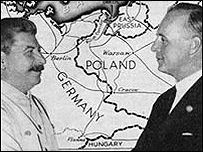 Сталін та Ріббентроп