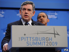Gordon Brown and Barack Obama