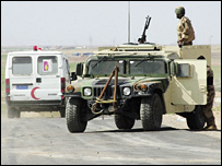 Musul'da bir ambulans