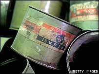 Nádoby na plyn z osvětimského tábora