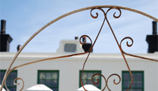 The front gate leading to North Stack