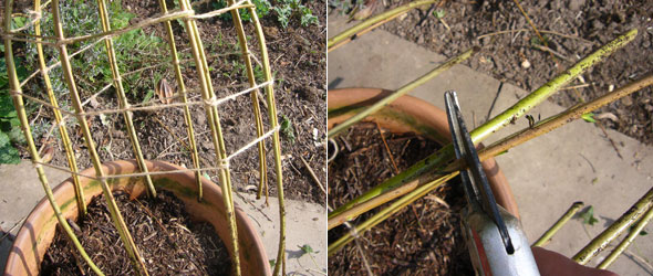 how to make a lobster pot support