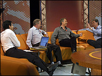 Manish on Football Focus with Tony Blair